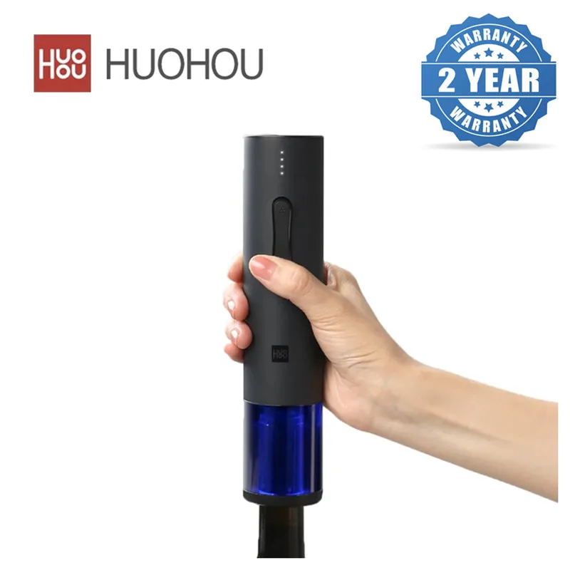 

Хит продаж, Электрический штопор HUOHOU, быстродействующий автоматический штопор, инструмент для бара, кухни, резак, алюминиевая фольга, штопо...