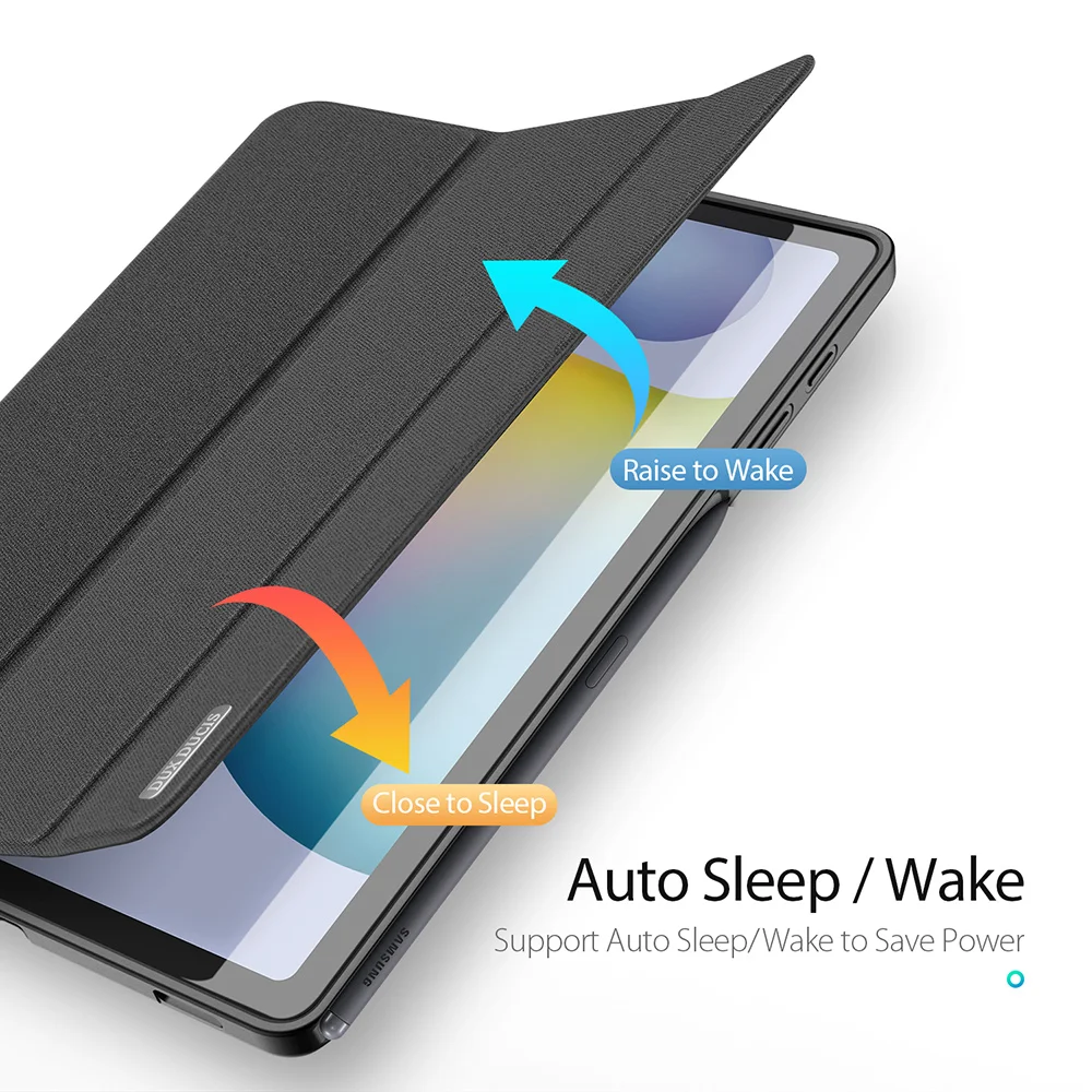 For Samsung Galaxy Tab S6 Lite Secure Magnetic Auto Wake Sleep Case Silky-Smooth Shockproof Cover for | Компьютеры и офис