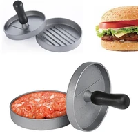 aluminum alloy hamburger meat press patty mold meat beef grill burger press patty maker tools