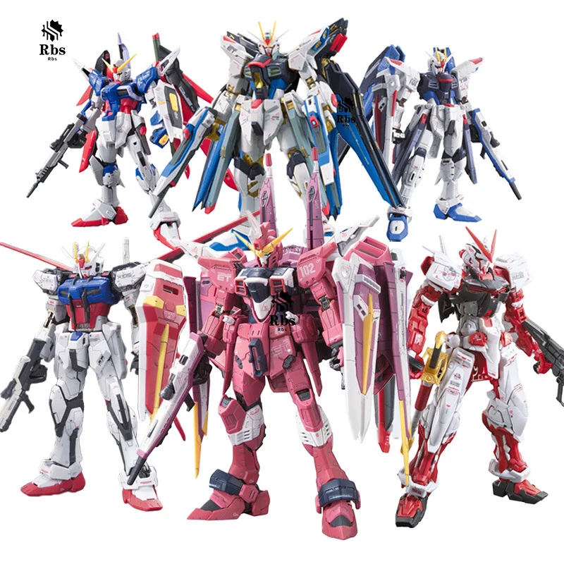 

Bandai Anime Gunpla Hg1/ 144 Dark Assault Freedom Fate Figure Assembled Toys Decoration Gift Robot Gundam Action Model Figureals