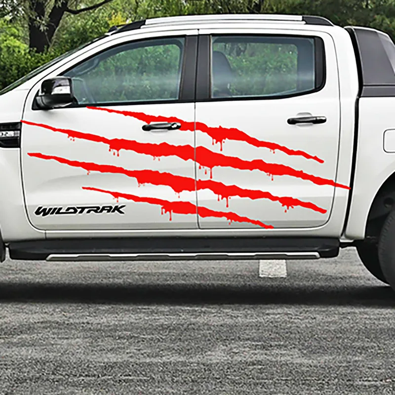 2 шт коготь царапины и тело крови сторона графическая виниловая Автомобильная