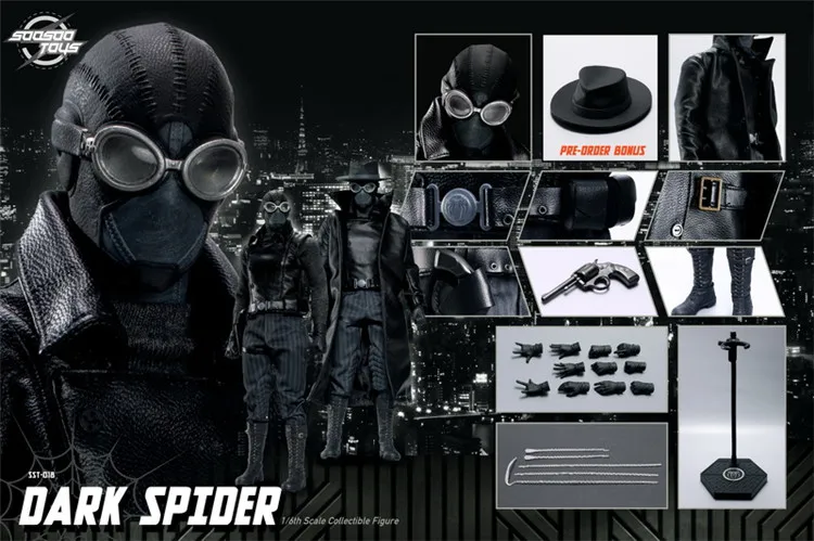 

1/6 SST-018 Dark Spider Ruthless Killer Lurking Monster Male Action Figure Soosootoys