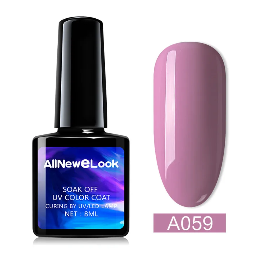 Allnewelook Гель-лак Bluesky Гибридный гвоздь 8 мл, флакон, черный цвет Гель Дизайн Bluesky УФ гель лак для ногтей лак - Цвет: 059