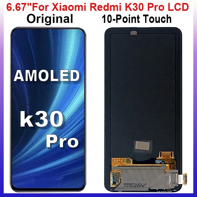 Оригинальный 6 67 &quotЖК-дисплей для Xiaomi Redmi K30 Pro ЖК-дисплей с сенсорным экраном в