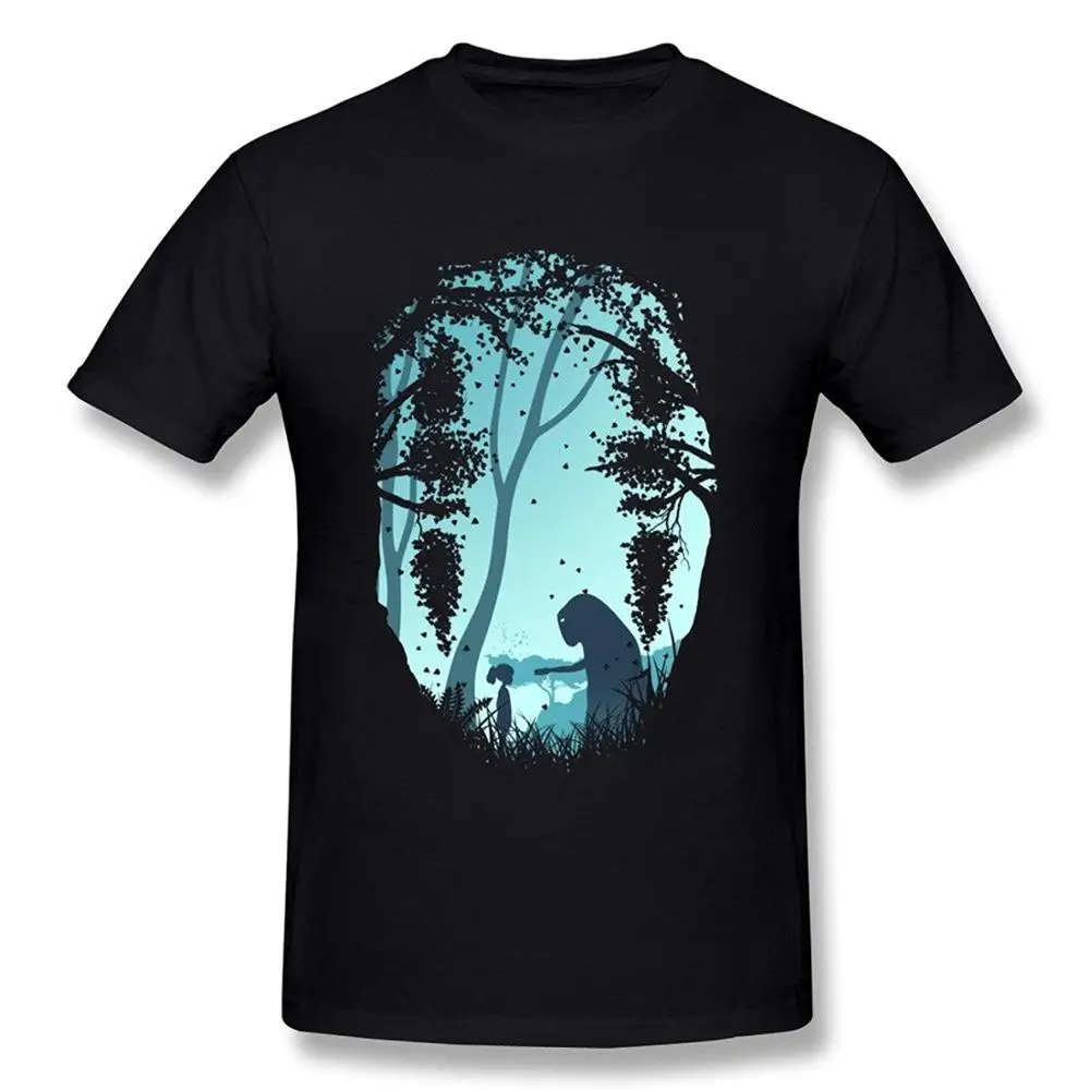 

Hot Sale 100% cotton hm Men's Tees Anime Spirited Away Size XL Black Tee shirt