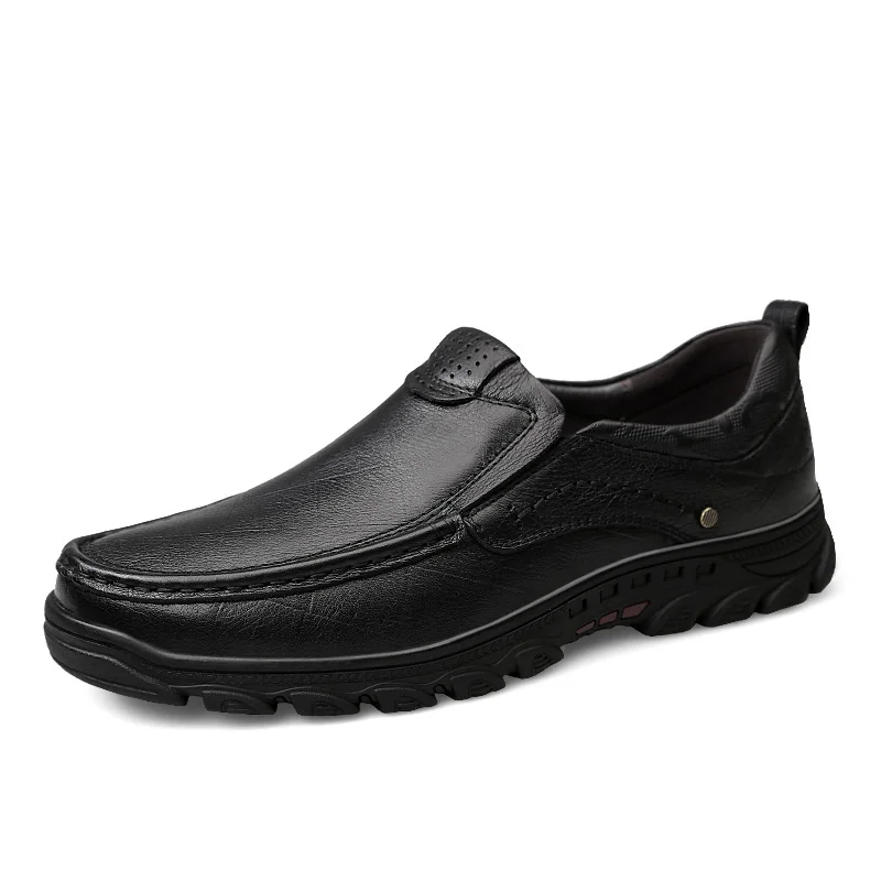 CLAXNEO Man Leather Shoes Slipons 2020 Spring Summer Male Loafers Genuine clax Men's Shoe walking Footwear Brand | Обувь