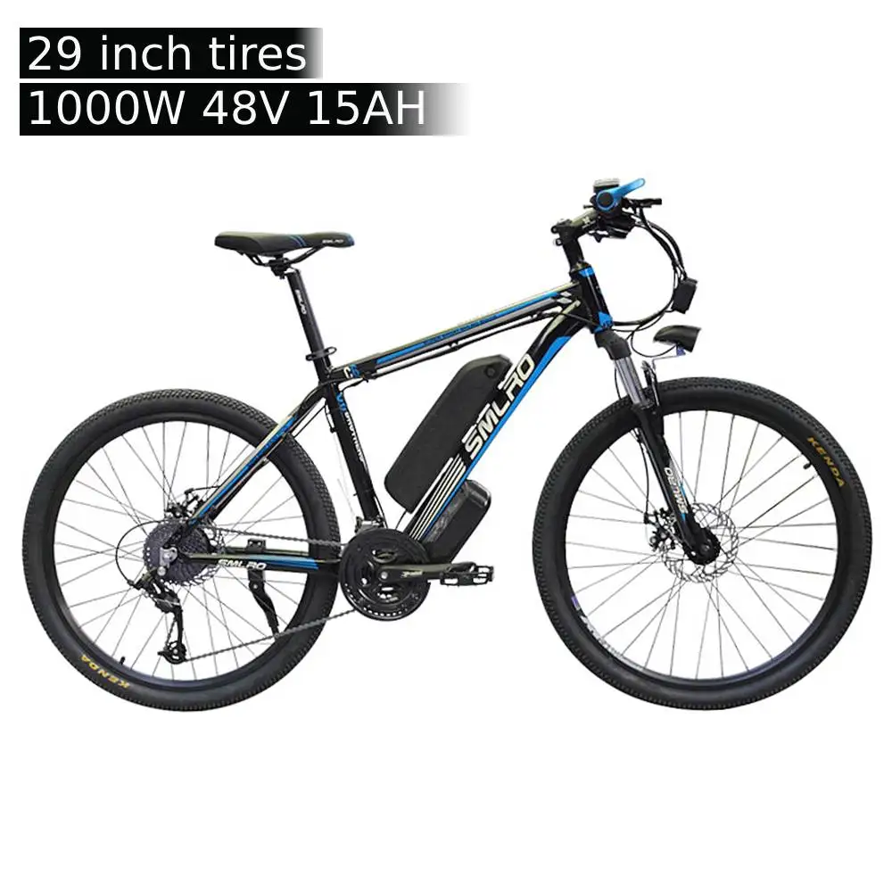 Huakaii 29 дюймов электрический велосипед 48V 1000W 15AH фара для электровелосипеда в