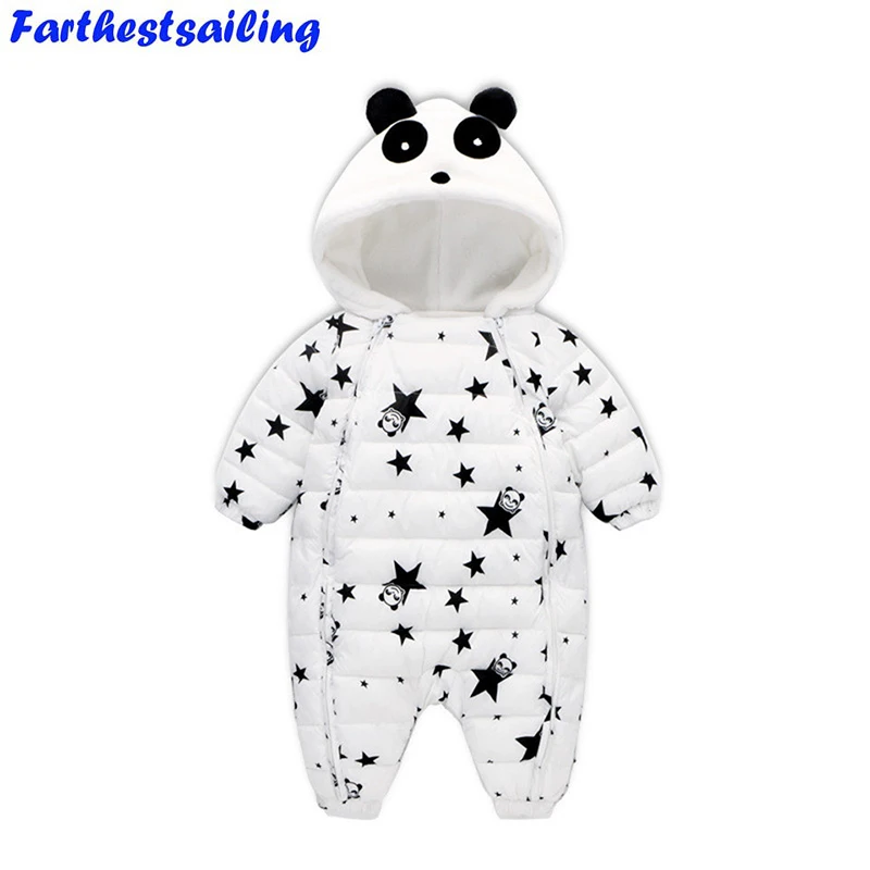 Детские комбинезоны комбинезон зимний 2018 весенняя одежда с пандой для