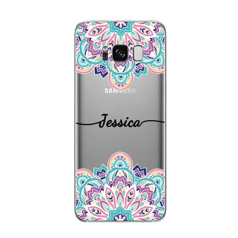 На заказ Ваше имя DIY Модный чехол для samsung Galaxy S5 S6 S7 S8 S9 S10 S10E Lite Edge Plus