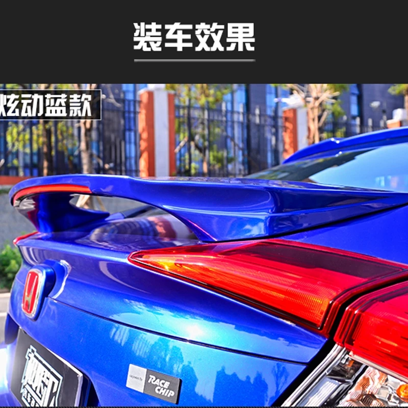 Спойлер для Honda Civic высококачественный спойлер из АБС материала заднего крыла