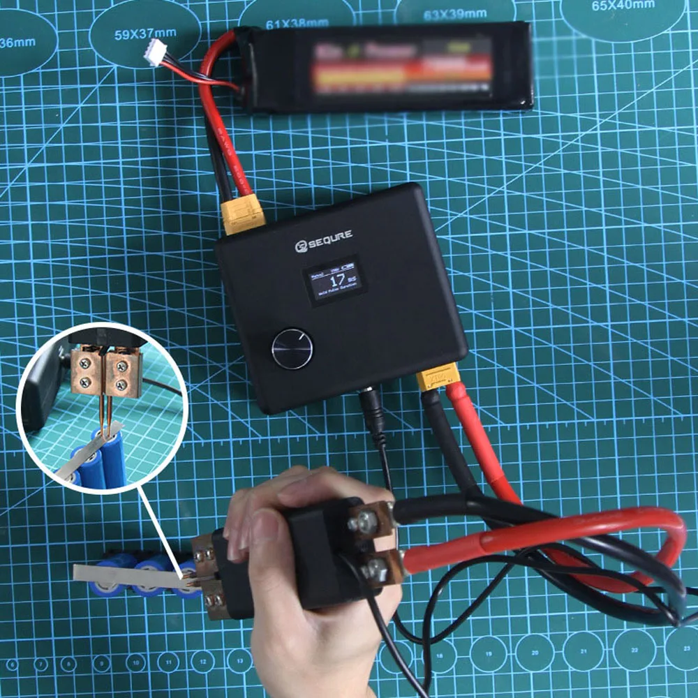 

Intelligent DIY Battery Spot-Welding Machine OLED Display Automatic Manual Modes Switchable for 0.1-0.3mm Nickel Sheet