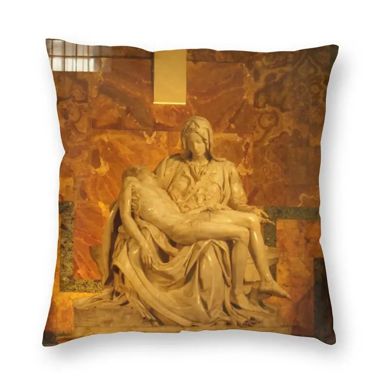 

Яркие Пьета Микеланджело Подушка Чехол домашнего декора 3D два боковых чехол для подушки с принтом для дивана