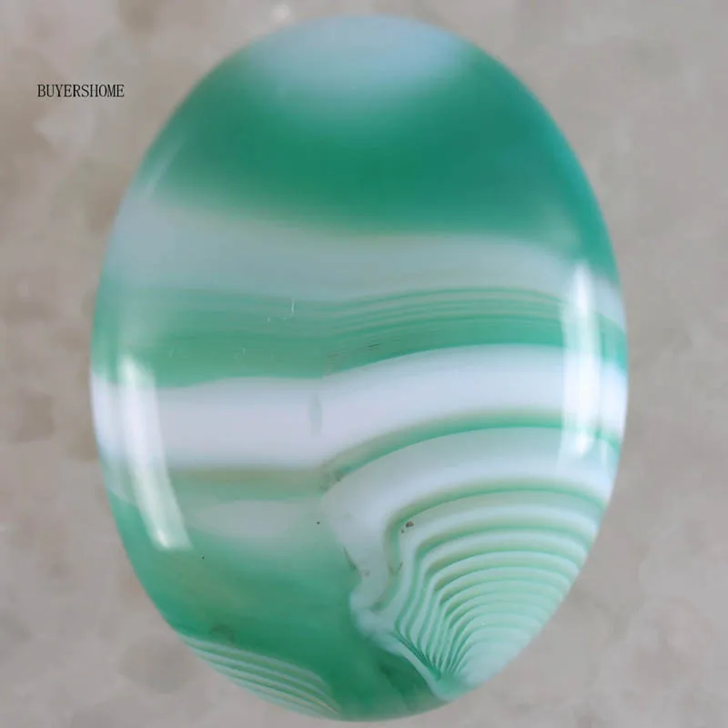 Green Veins Agate 51 цвет 30x40 мм кабошон натуральный камень бусины для рукоделия ювелирных изделий Малахит содалит Lapis Fit ожерелье браслет серьги - Цвет: Green Veins Agate