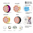 Брошь в виде запонок диффузор пряжки ювелирные подвески Нержавеющаясталь эфирных маслах для ароматерапии Пряжка Для женщин, мужчин, подарок, 12 мм