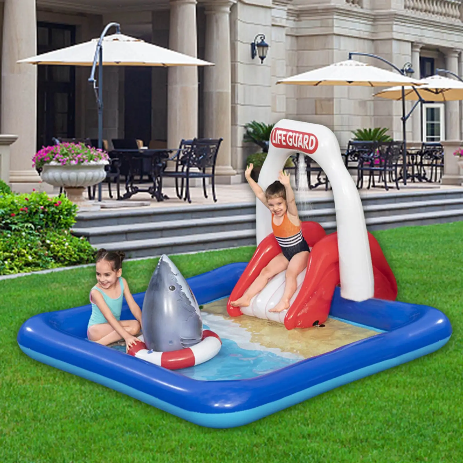 

Large Summer Inflatable Swimming Pool Game Baby Paddling Pool Water Slide Baby Outdoor Children's Swimming Pool