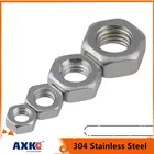 UNC 2 #-56 3 #-48 4 #-40 5 #-40 6 #-32 8 #-32 10 #-24 12 #-24 UNF 0 #-80 10 #-Шестигранная гайка из нержавеющей стали с крупной мелкой резьбой стандарта США 32 304