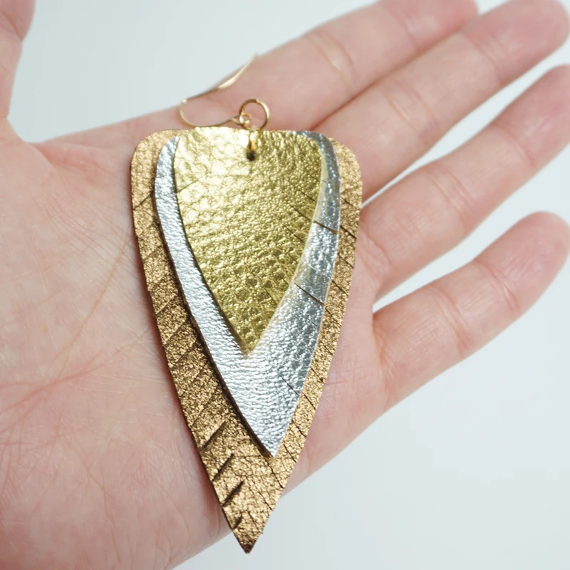Женские серьги из искусственной кожи M & G многослойные подвески модные ювелирные