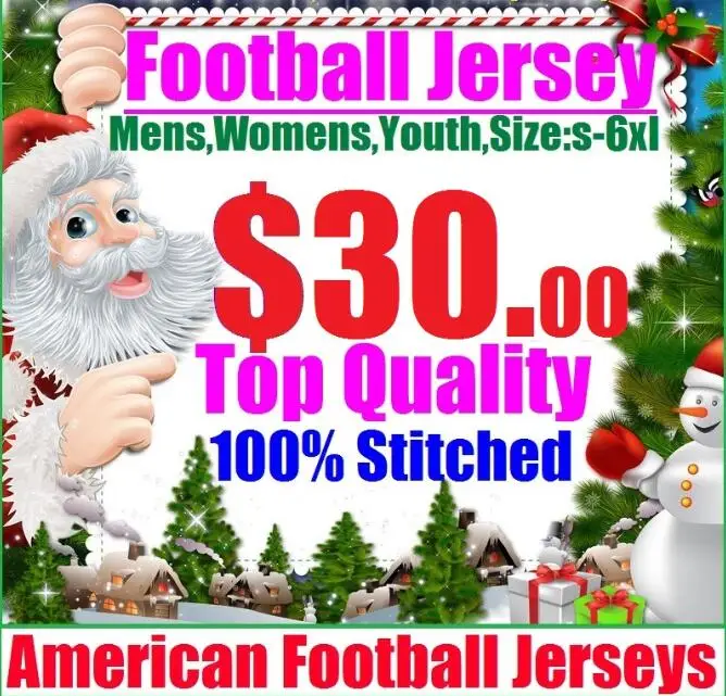 $30 на заказ Майки для игры в американский футбол Дешевые Аутентичные спортивные