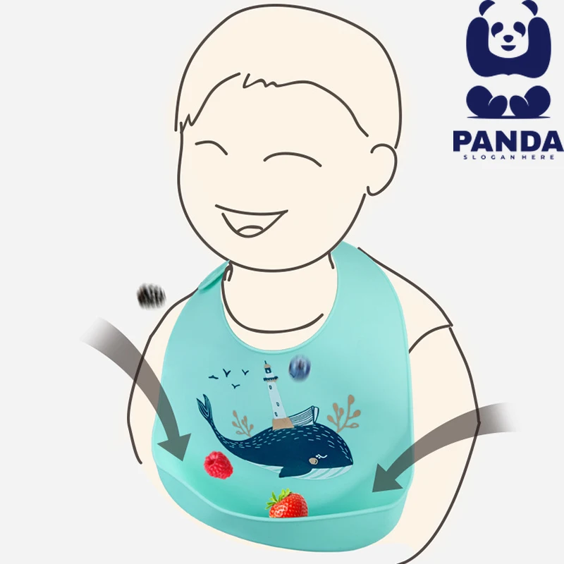 Детские нагрудники водонепроницаемый силиконовый нагрудник для кормления детей