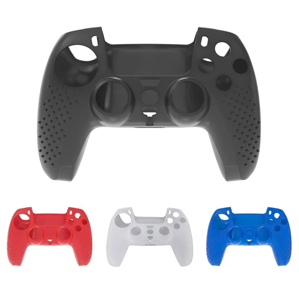 

Non-Slip Waterproof Soft Silicone Gamepad Full Protective Cover Scratch-Resistant Cap For PS5 Controller PS5 Game Handle