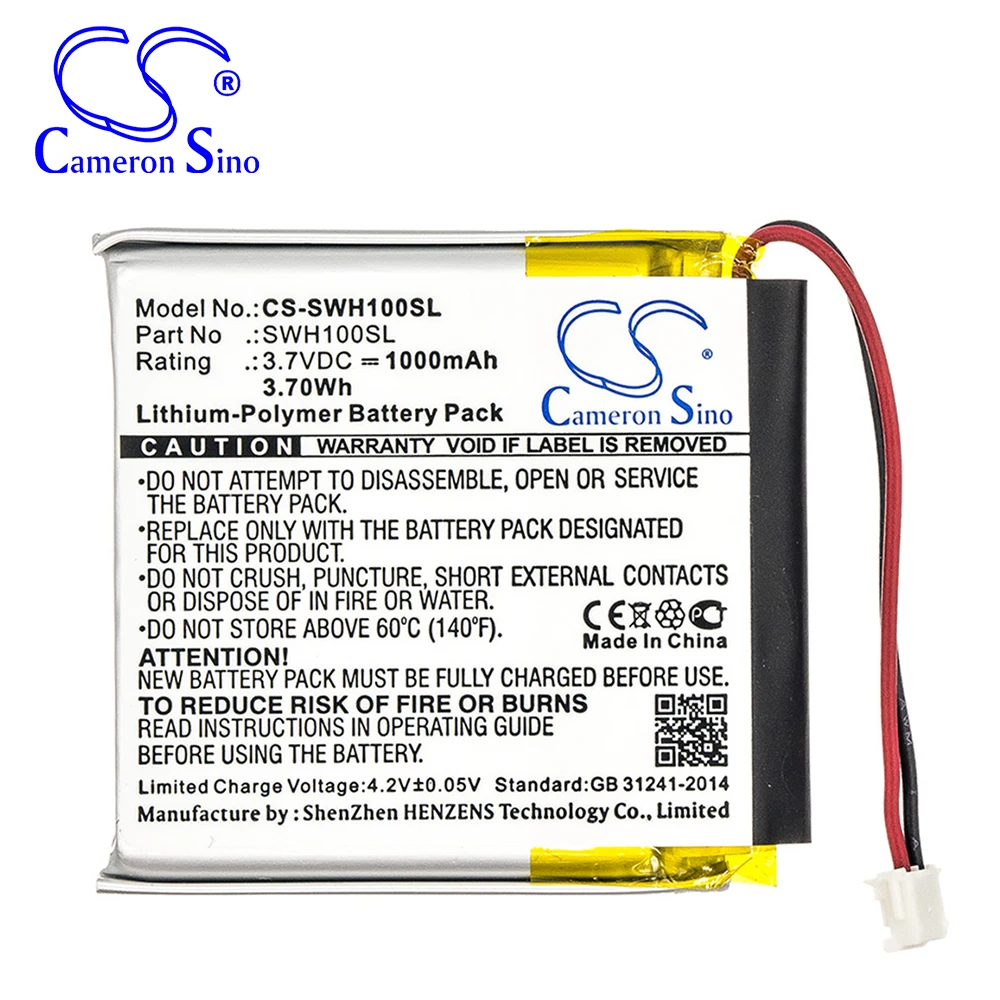 

Cameron Sino 1000mAh Battery for Sony WH-1000xM3 , SP 624038