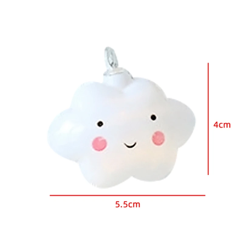 LED Warm White Cute Cloud Small Night Light String Lights Halloween Christmas Room Corridor Decor Holiday Battery Powered Gift | Лампы и