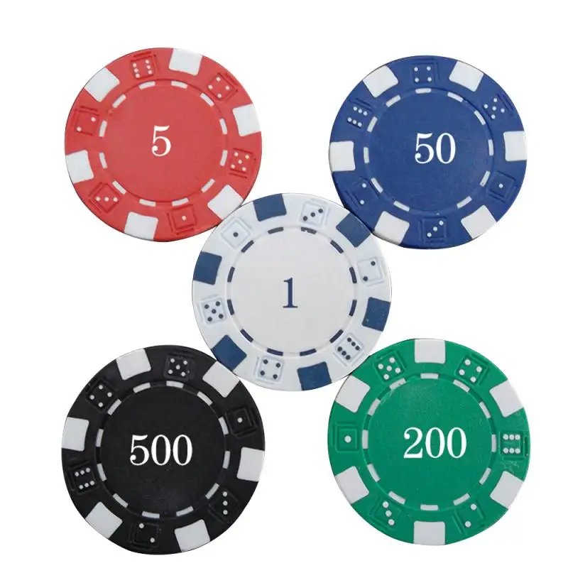 

300PCS Round Plastic Chips Casino Poker Card Game Baccarat Counting Accessories Pokerchips Set Poker Chips Casino Gambling HWC