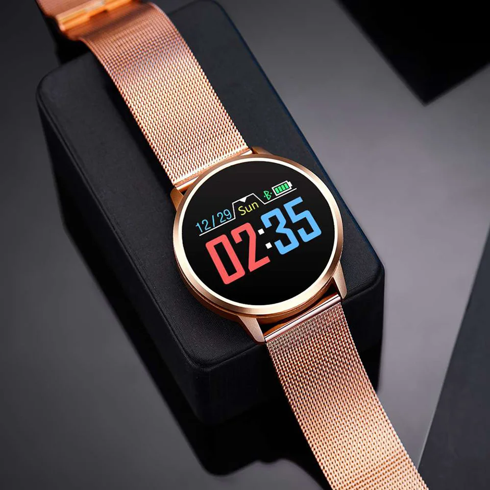 Смарт-часы Timewolf Q8 OLED цветной экран фитнес-трекер монитор сердечного ритма Bluetooth IP68 Водонепроницаемые умные часы Q8