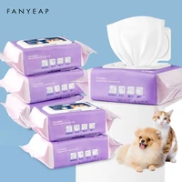 100 pcs pet eye wet wipes dog cleaning paper towels cat tear stain remover grooming supplies