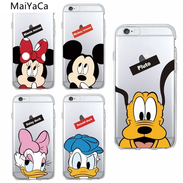 Чехол для телефона MaiYaCa Минни Микки Маус Дональд Дак s iPhone 4S 5C 5S 6 6S 7 8 Plus X
