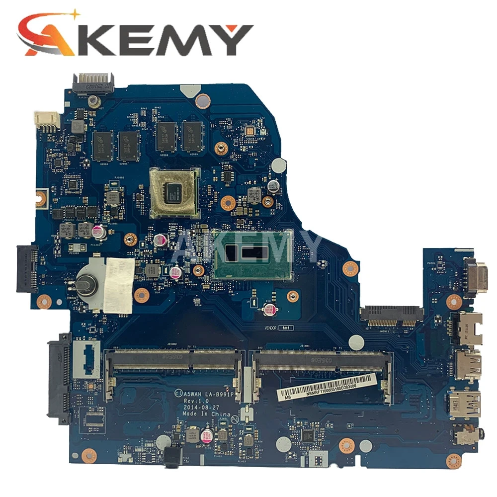 akemy a5wah la b991p nbmlc11007 nb mlc11 007 laptop motherboard for acer aspire e5 571 geforce gt840m i5 5200u main board free global shipping