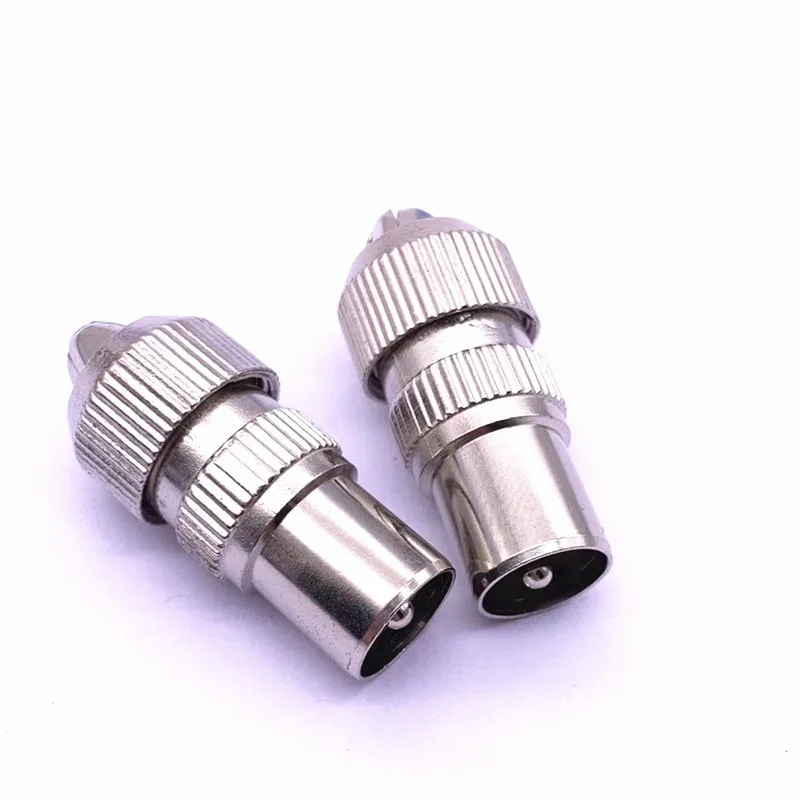 

10 Pcs New Copper Twist On RG6 F Type Coaxial Cable Connector Plugs High Quality Connector For TV Satellite Antenna Coax Cable