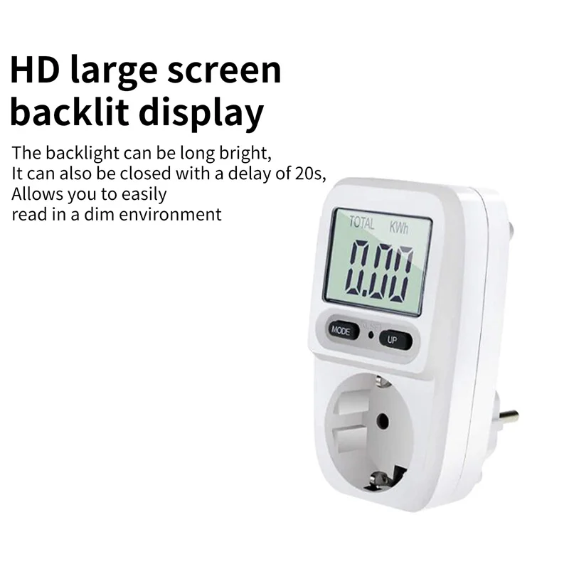 Energy Cost Meter Electric Bill With LCD Screen Overload Protection Maximum Power | Электроника