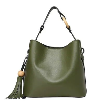 

Ladies Purse and Handbags for 2020 new summer leather Bucket Bag Fashion messenger bag