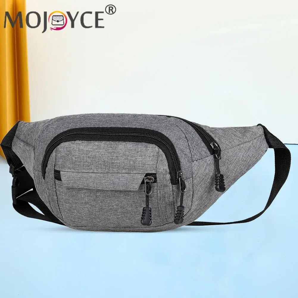 

Fashion Travel Hiking Bags Men Solid Color Messenger Bags Casual Ladies Chest Waist Packs Nylon Pouch Phone Package
