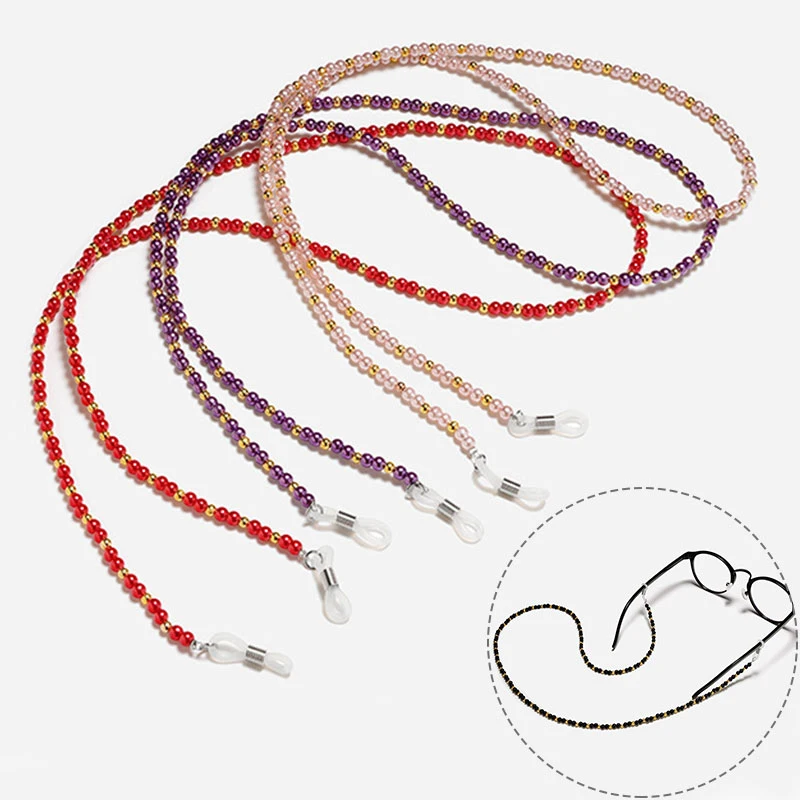 

Retro Beaded Chains Sunglasses Lanyard Glasses Lanyard neck strap Rope Reading Glasses Lanyard Holder Glasses Rope Beaded Chain