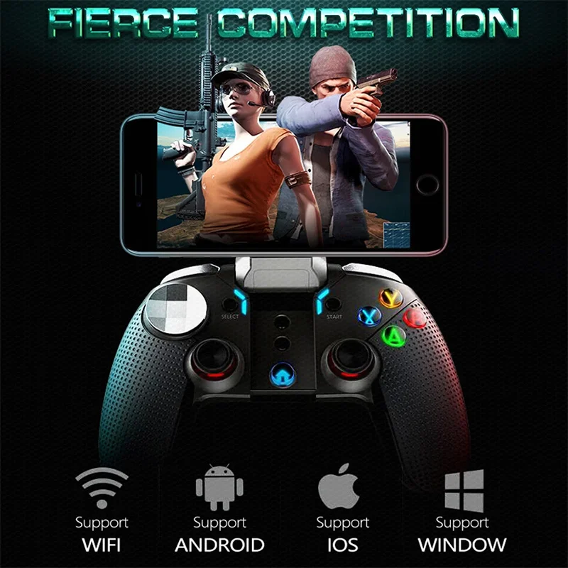

High Quality Phone Game Controller Joypad For IPEGA PG-9099 Wireless BT Gamepad Console Colorful LED Light Button Handle Game
