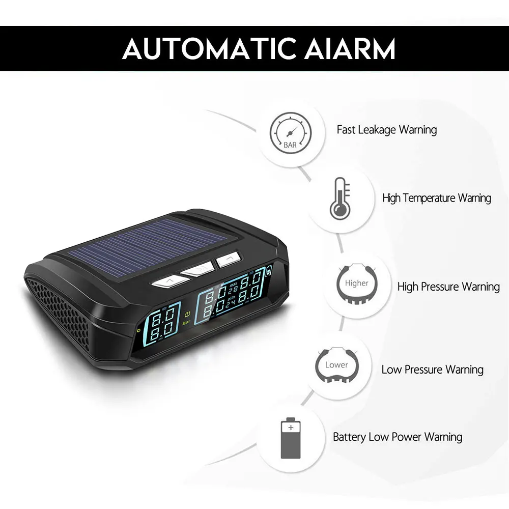 Система мониторинга давления в шинах 8.0bar 6 шт. датчик грузовик USB TPMS лобовое