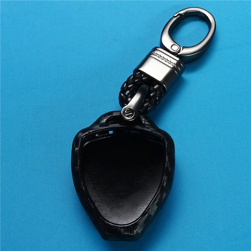 2/3/4 Кнопка углеродного волокна силиконовый чехол ключа дистанционного