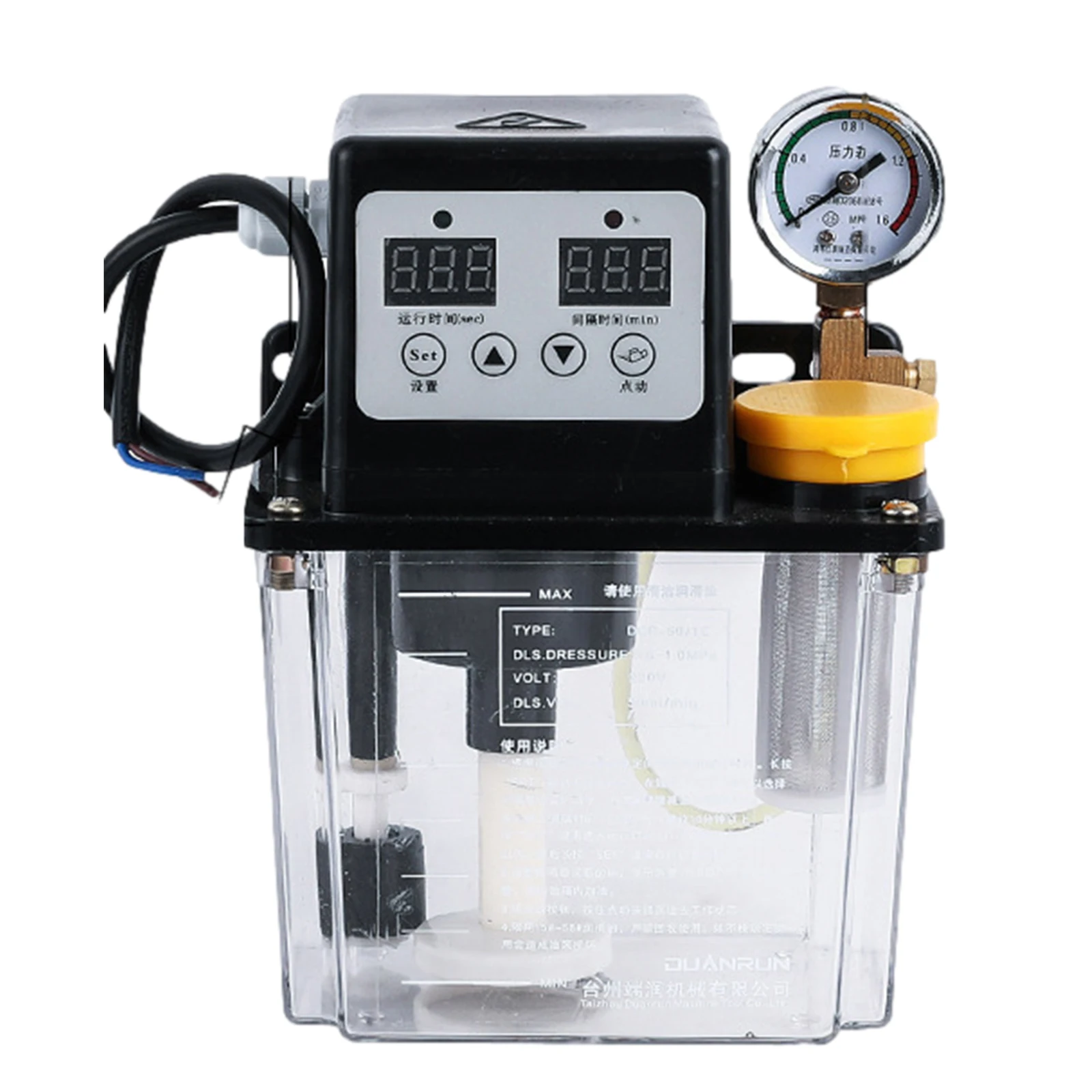 

1L 2L 28W 0.35A Home Automatic Lubricating Oil Pump CNC Lathe Machine Tool Lubricator 220V Electromagnetic Lubricating Pump