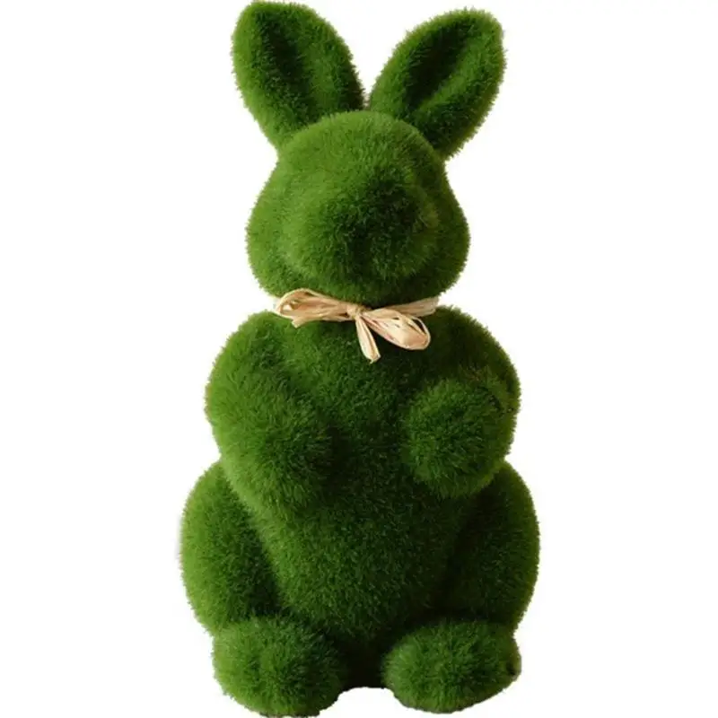 

Искусственный мох кролик садовые статуи украшения прочный легкий искусственный животный орнамент для буфета офиса
