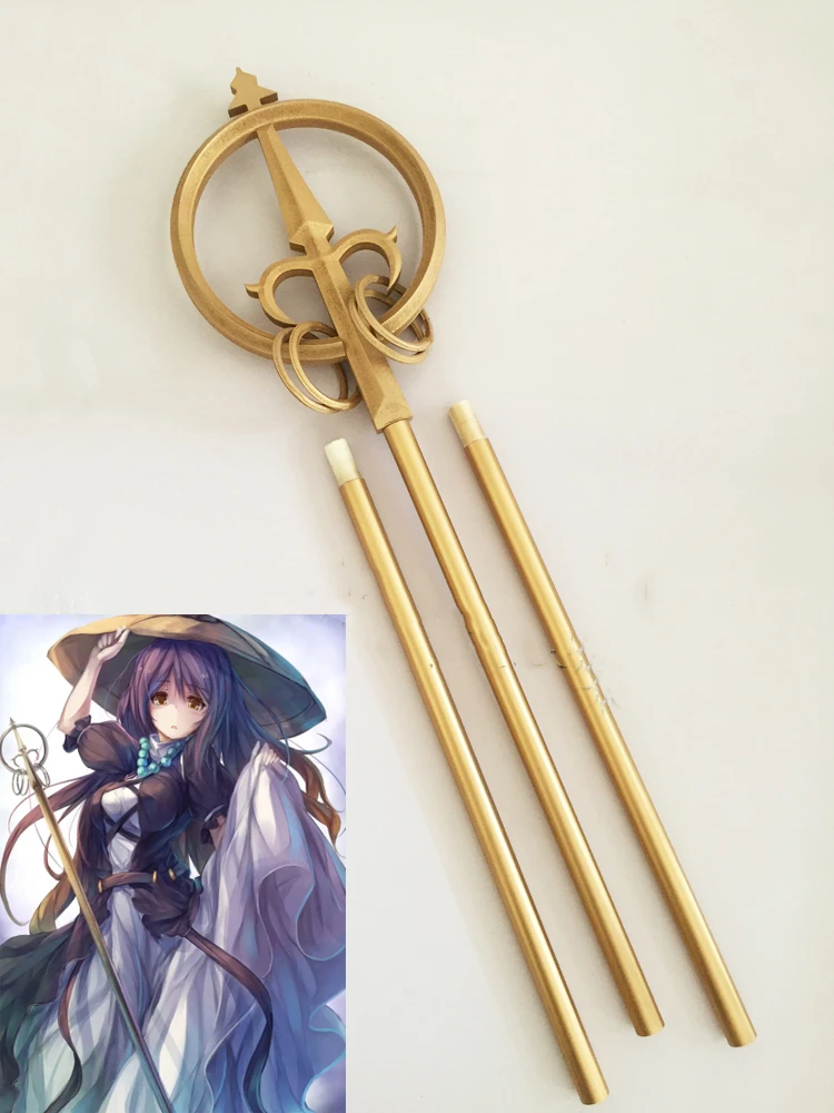 

Anime Touhou Project Hijiri Byakuren magic wand Cosplay Prop PVC Weapons Carnival Party Events Amine Fans Collection Fans Gift