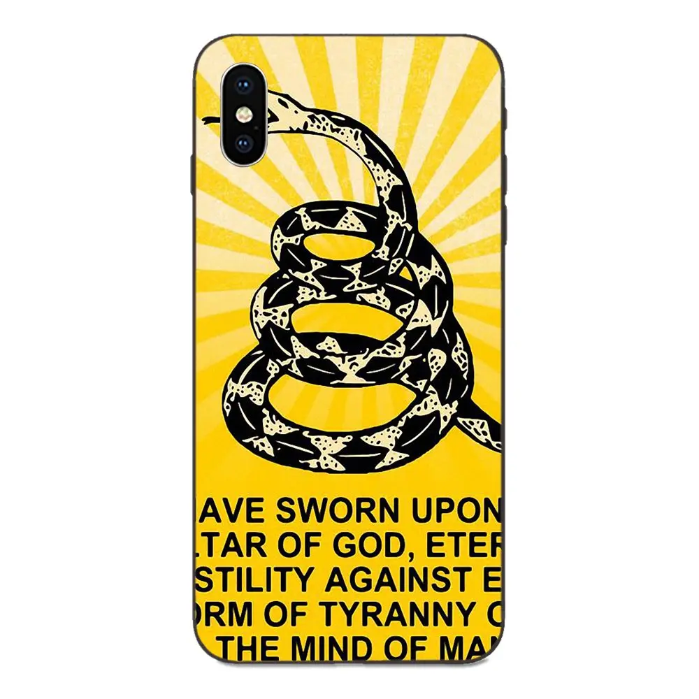 Gadsden Flag Don't Tread On Me для huawei Honor Enjoy mate Note 6s 8 9 10 20 P20 P30 Lite Play Pro P smart мягкий чехол |