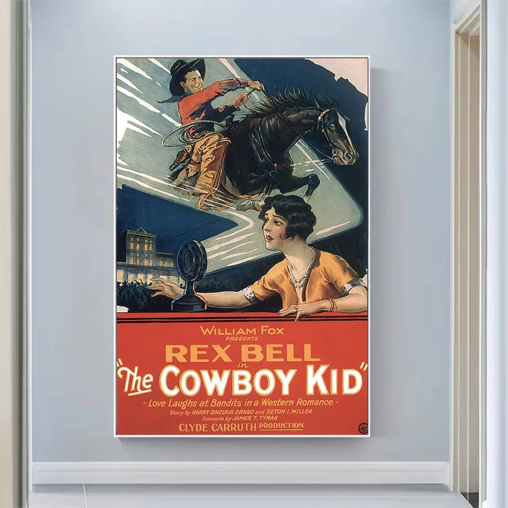 

CP1830 The Cowboy Kid Classic Hot Movie Print Silk Fabric Poster Indoor Wall Art Decor Gift