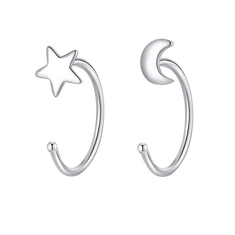 

Personality Butterfly Earrings Silver Color Small Cute Earring Simple Raindrop Angle For Women Jewelry Girl Gifts 2021