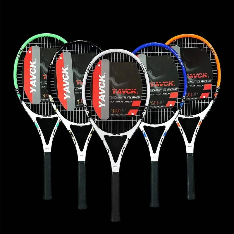 

1pcs Tennis Racket Composite Carbon Used For Men/Women Beginner Sports Use Nylon Net Cable Competitive Training Top Racket -40