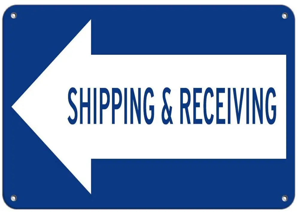 

Оловянная алюминиевая вывеска, доставка с левой стрелкой, наружное и настенное украшение, дюймы