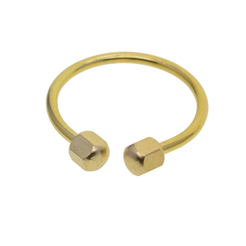 Креативный тонкий твердый Регулируемый латунный винтовой замок в форме подковы