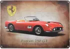 Металлический жестяной ретро-плакат Ferrari 250 GT с художественной печатью, плакаты для бара, паба, автомобиля, клуба, мужская пещера, винтажные классические тарелки Феррари, подарки