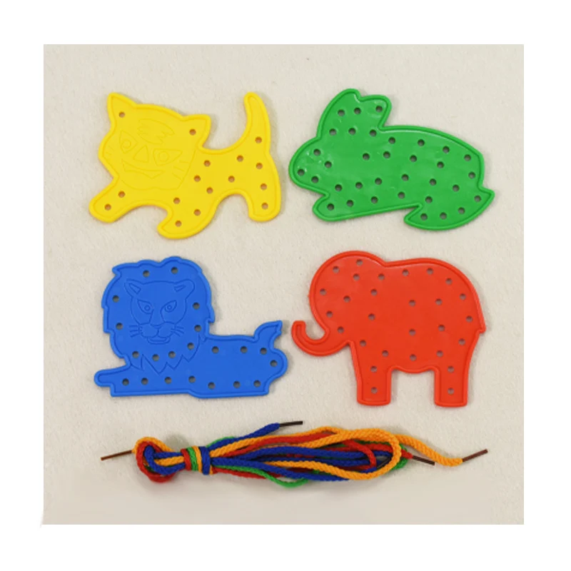 Игрушка на шнуровке Занятая доска для малышей Детские пазлы Монтессори Juguetes